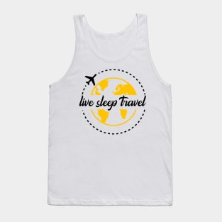 Live Sleep Travel Repeat Tank Top